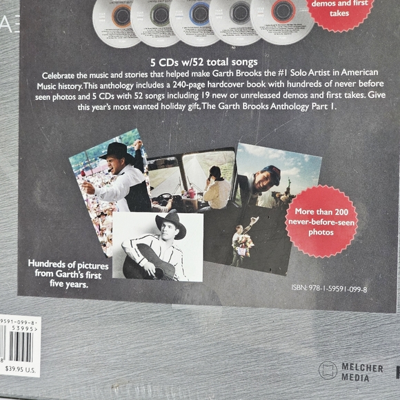 SEALED Limited First Edition Garth Brooks The Anthology Part 1 Set Book 5 CDs - Picture 8 of 11